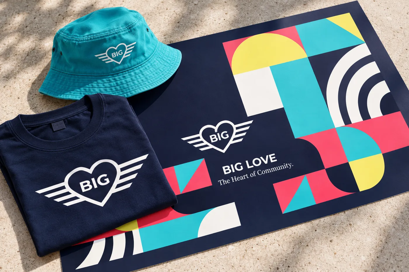BIG LOVE: გულის ფორმის, ბაუჰაუსით შთაგონებული საზოგადოების ნიშანი MINI-ს ბრიფისთვის