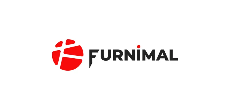 Furnimal-ის ლოგო: წითელი მრგვალი ნიშანი და სიტყვიერი ნიშანი