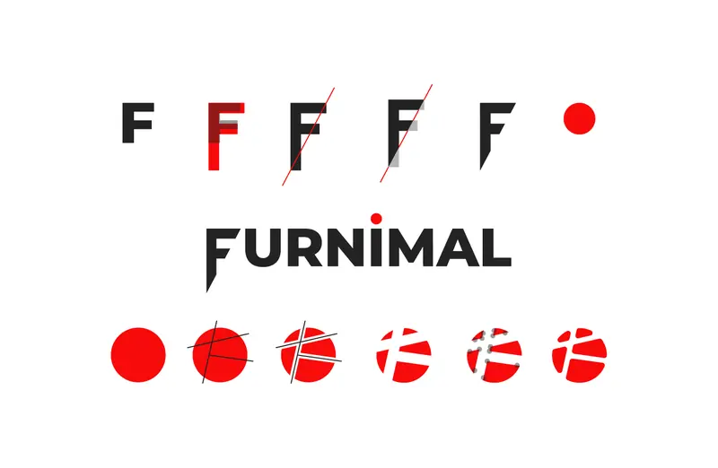Furnimal-ის ლოგოს აგება: ასო F-დან მრგვალ ნიშნამდე
