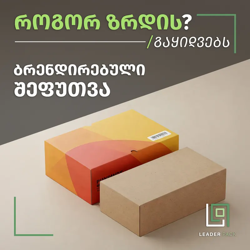 Leader Pack-ის ბლოგის ყდა: როგორ ეხმარება ბრენდირებული შეფუთვა ბიზნესის ზრდას